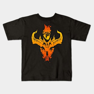 Devil and Heart - Orange Kids T-Shirt